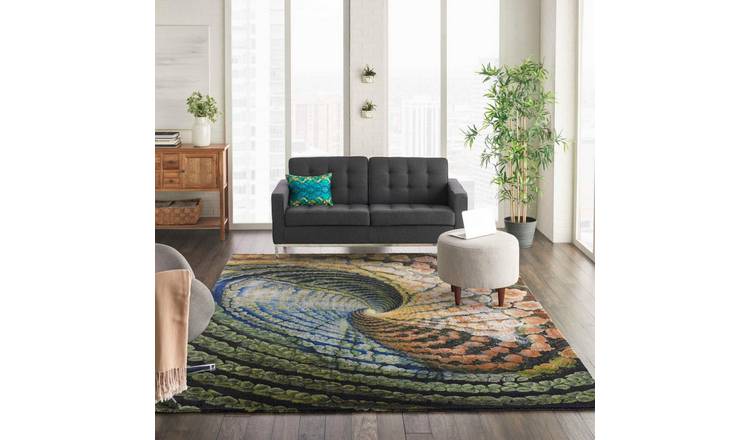 Mega Flooring Multi Modern Floral Rug - 160 x 226cm