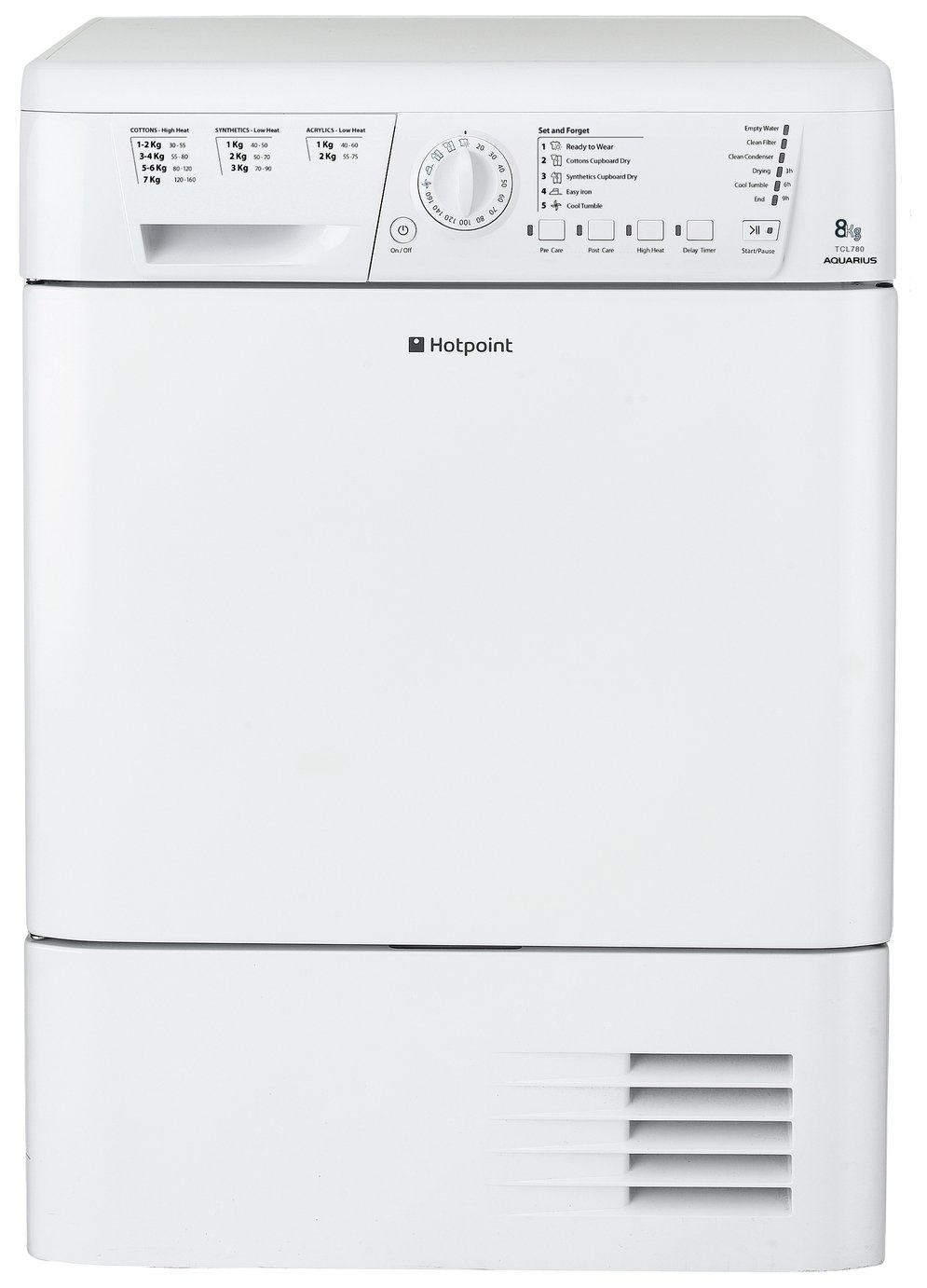 Hotpoint TCHL 780BP Condenser Tumble Dryer - White