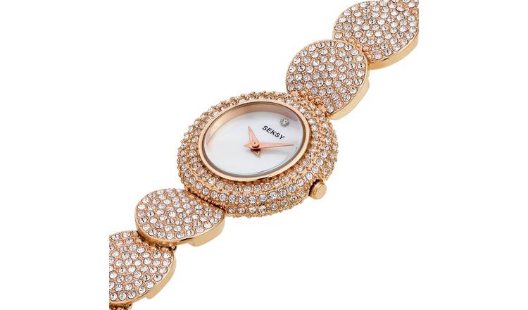 Buy Seksy Ladies Gold Plated Bracelet Watch Womens watches Argos