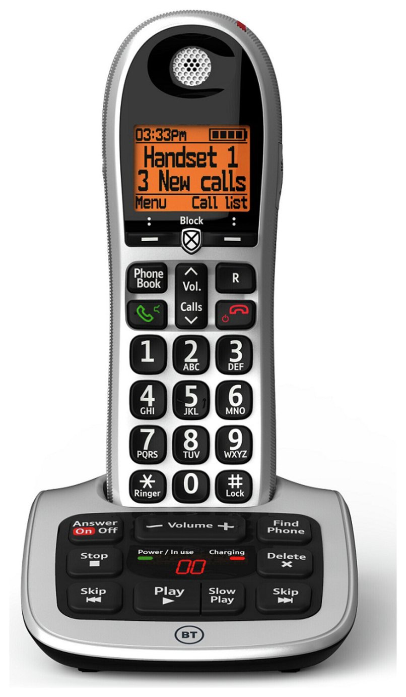 BT Big Button 4600 Telephone with Answer Machine - Single