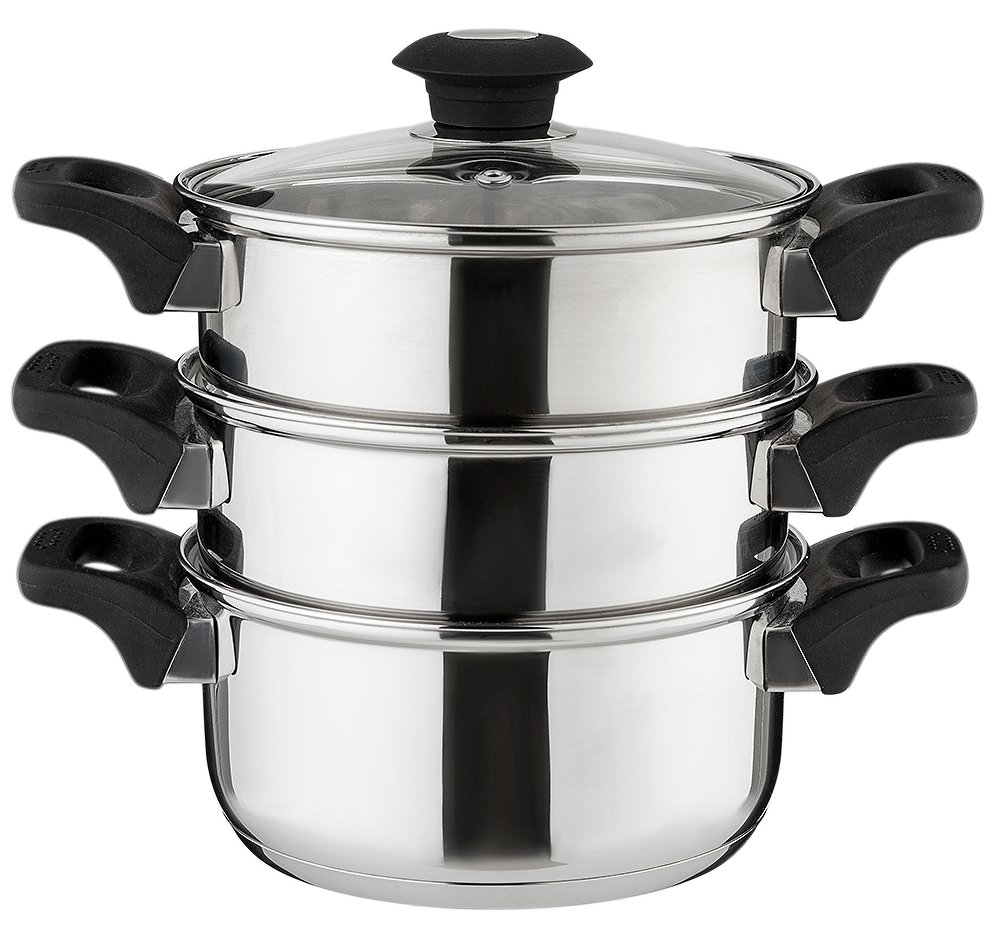 Russell Hobbs 18cm 3 Tier Stainless Steel Steamer