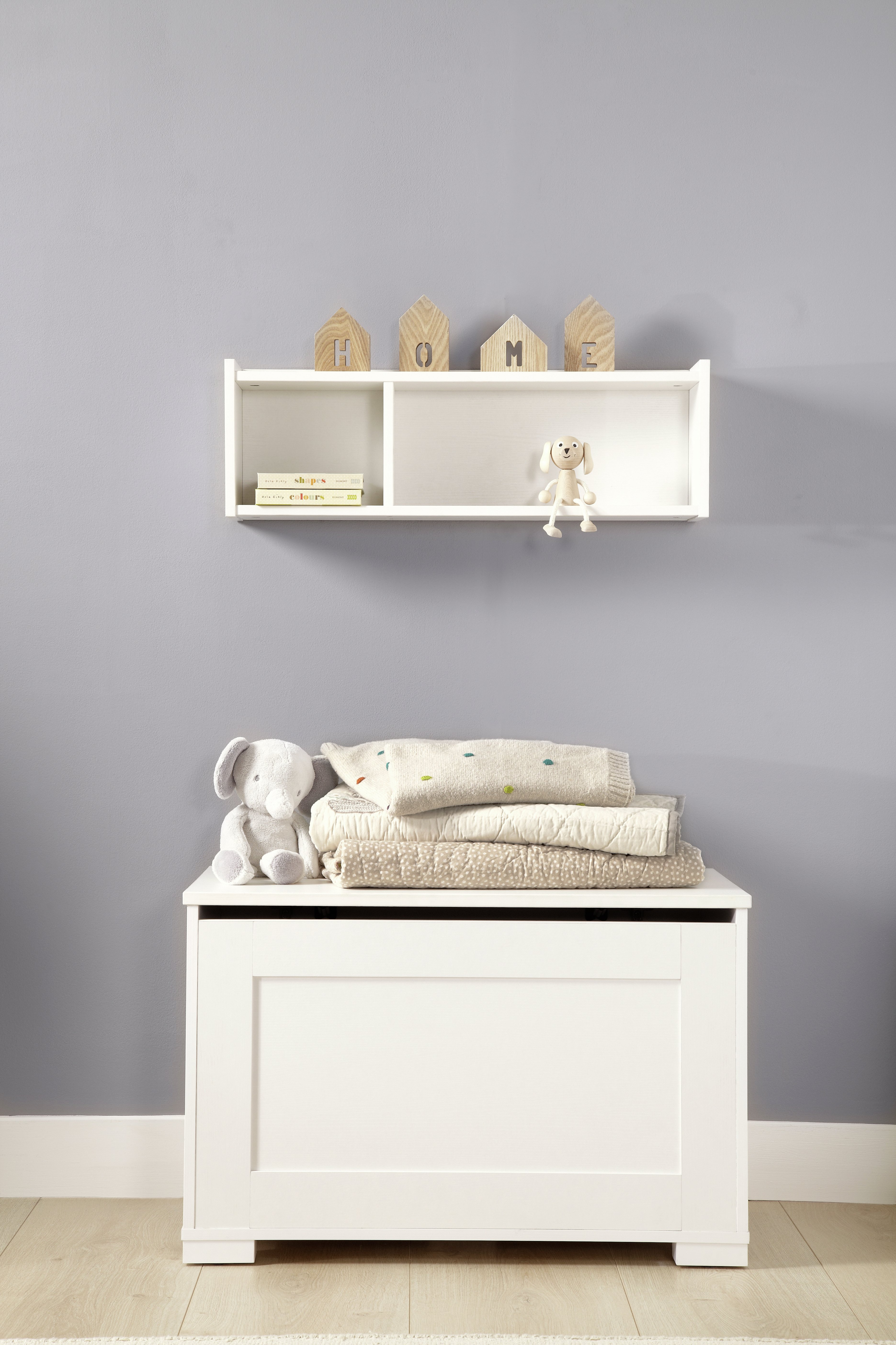 Mamas & Papas Harrow Furniture Storage Box and Shelf - White