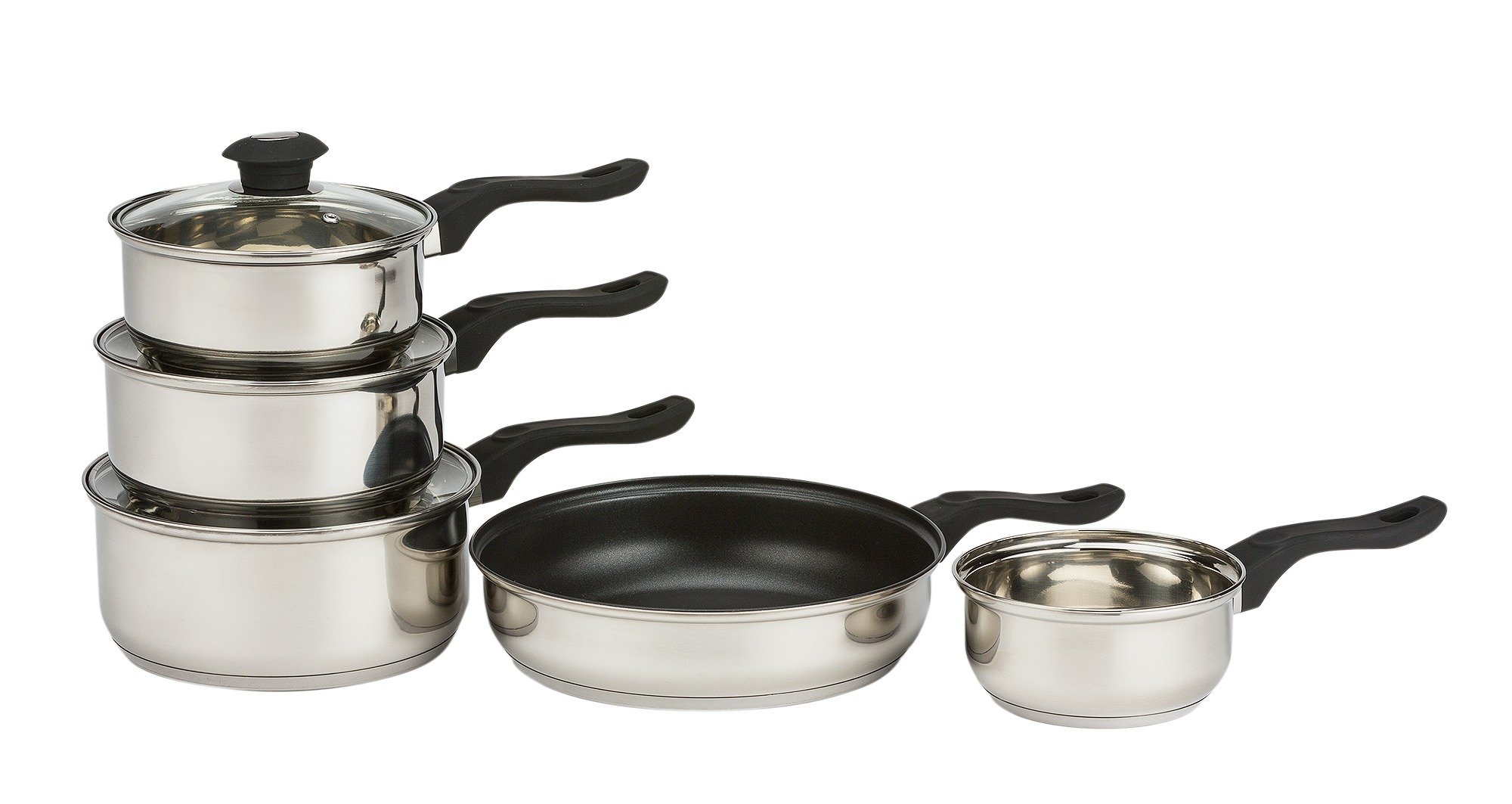 stainless steel pans set