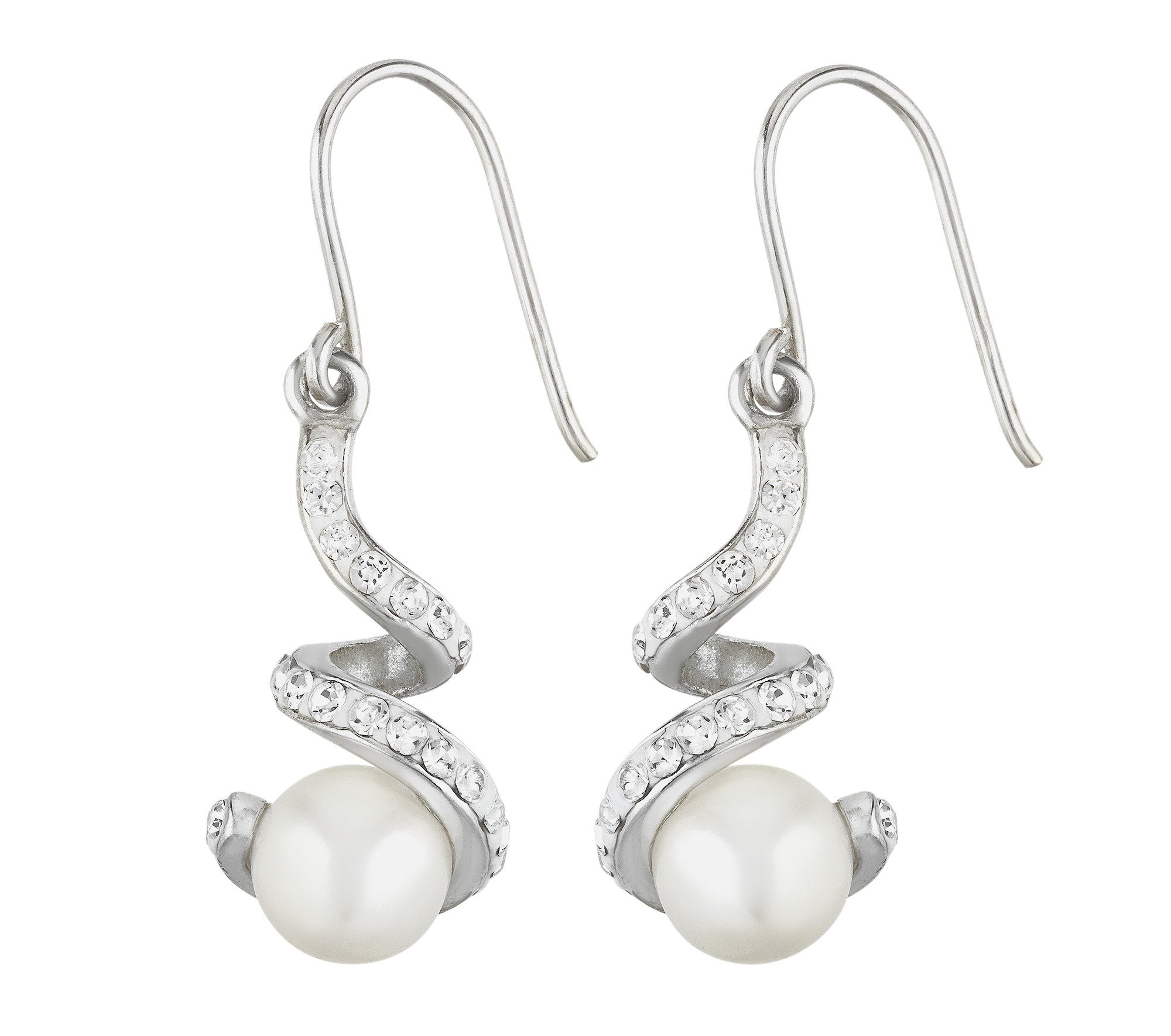 Revere Silver Cultured Freshwater Pearl Drop Earrings