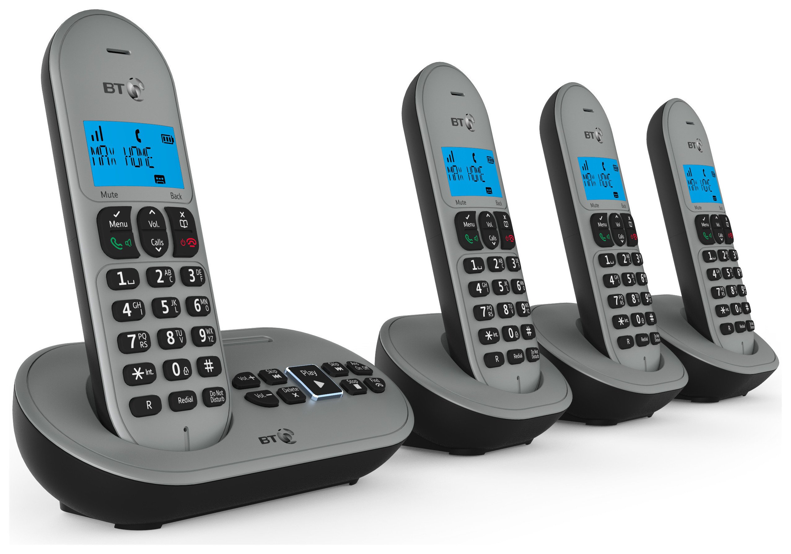 BT 3580 Cordless Telephone with Answer Machine - Quad