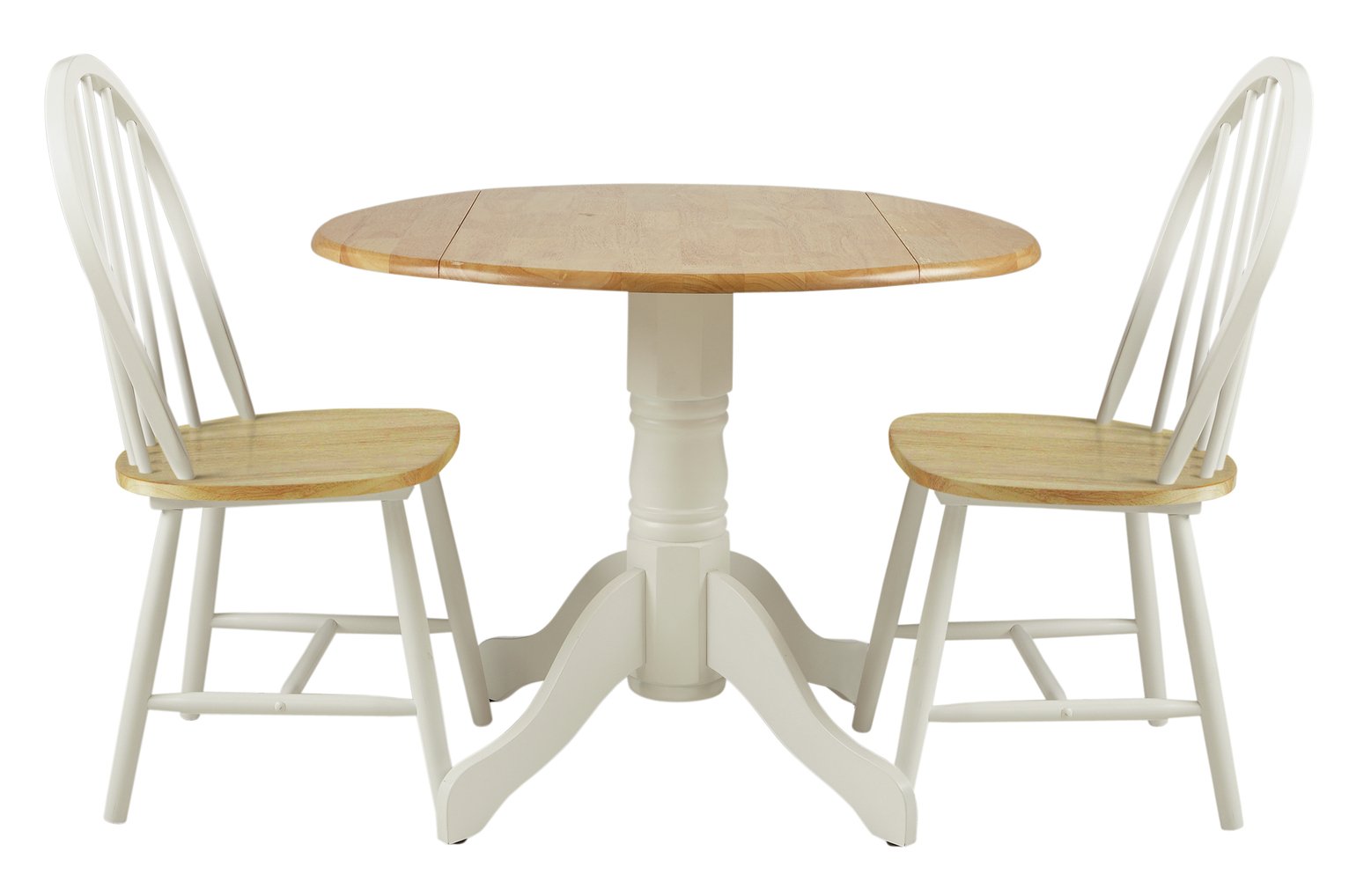 Argos Home Kentucky Drop Leaf Table and 2 Chairs - Two Tone