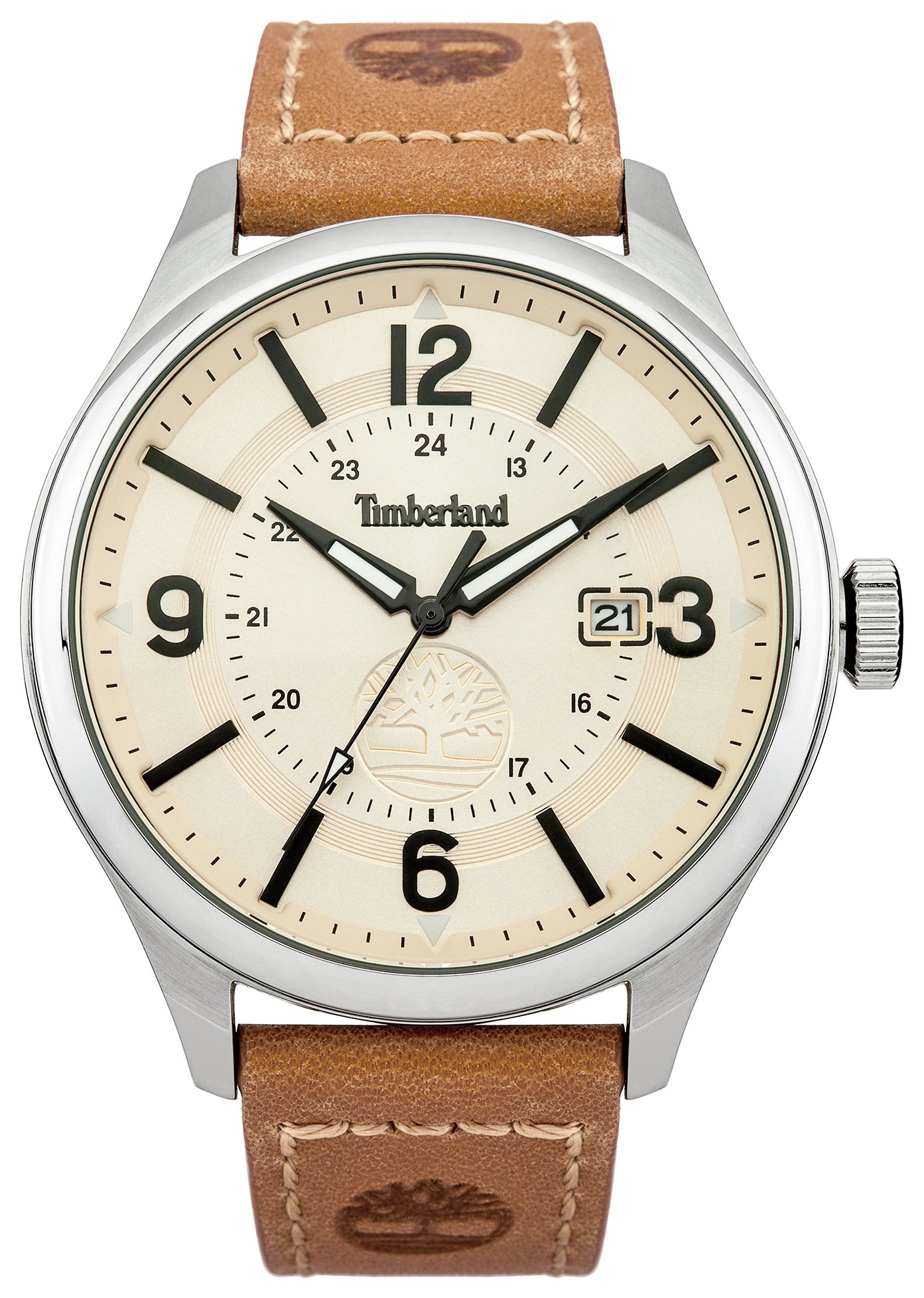 Timberland Blake Men s Tan Leather Strap Watch 5421392 Argos