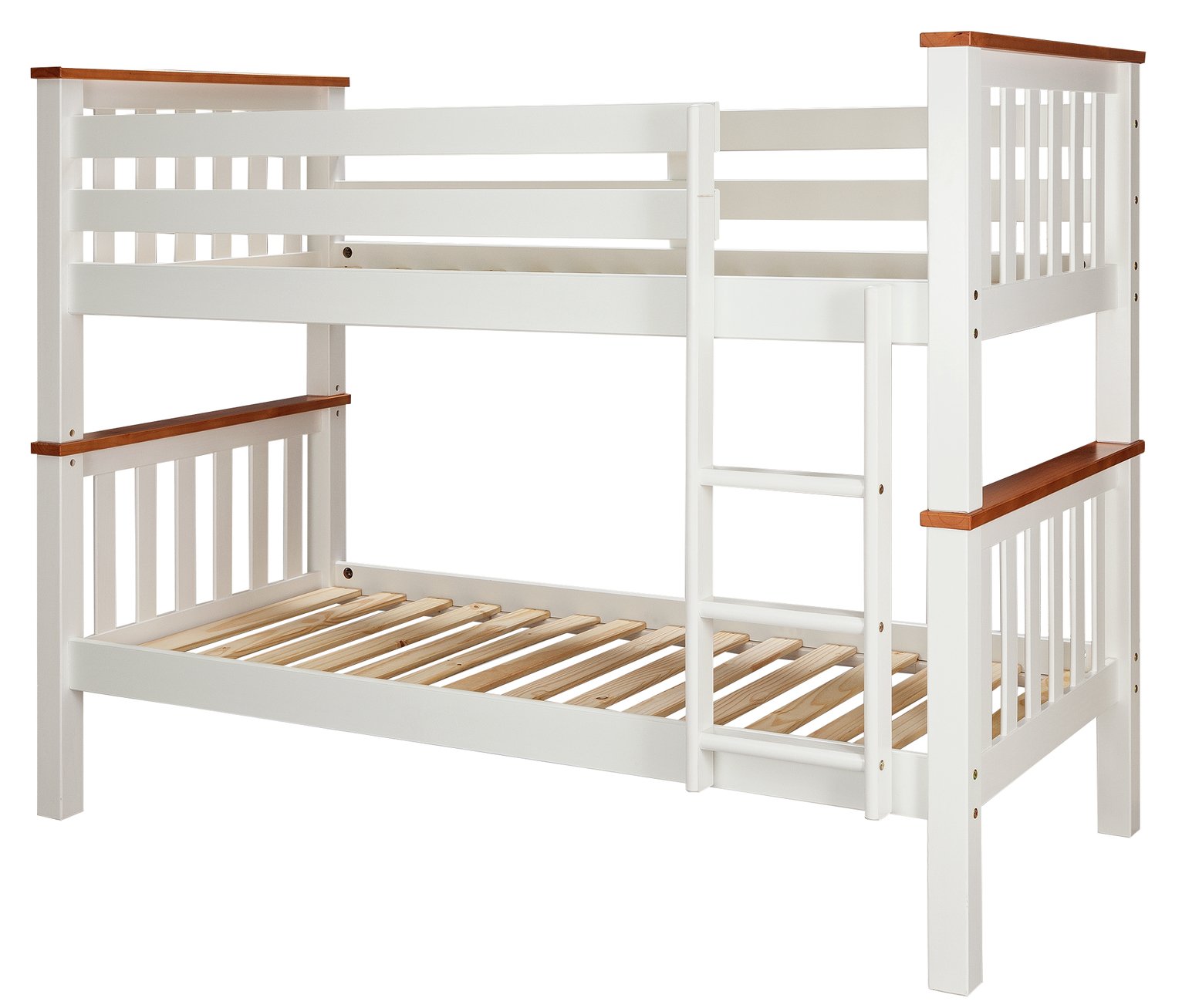 Heavy Duty Bunk Bed Frame - White 