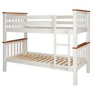 Buy Argos Home White & Pine Heavy Duty Bunk Bed Frame ...