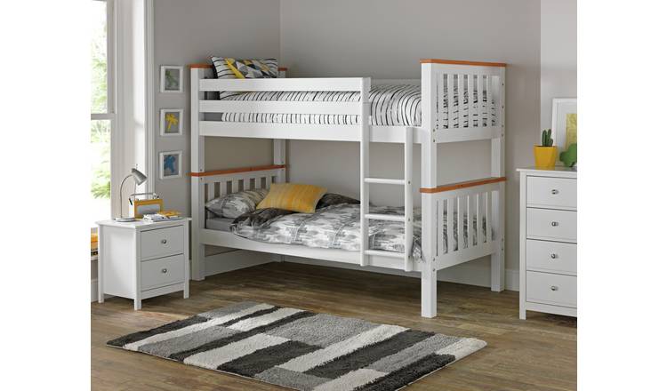 Argos white wooden clearance bunk beds