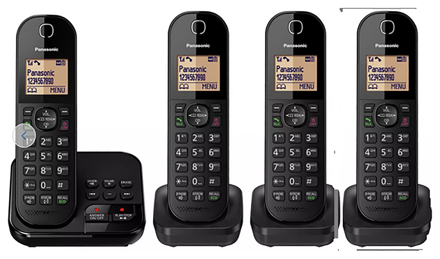 Panasonic KX-TGC424 Cordless Telephone Answer Machine Quad