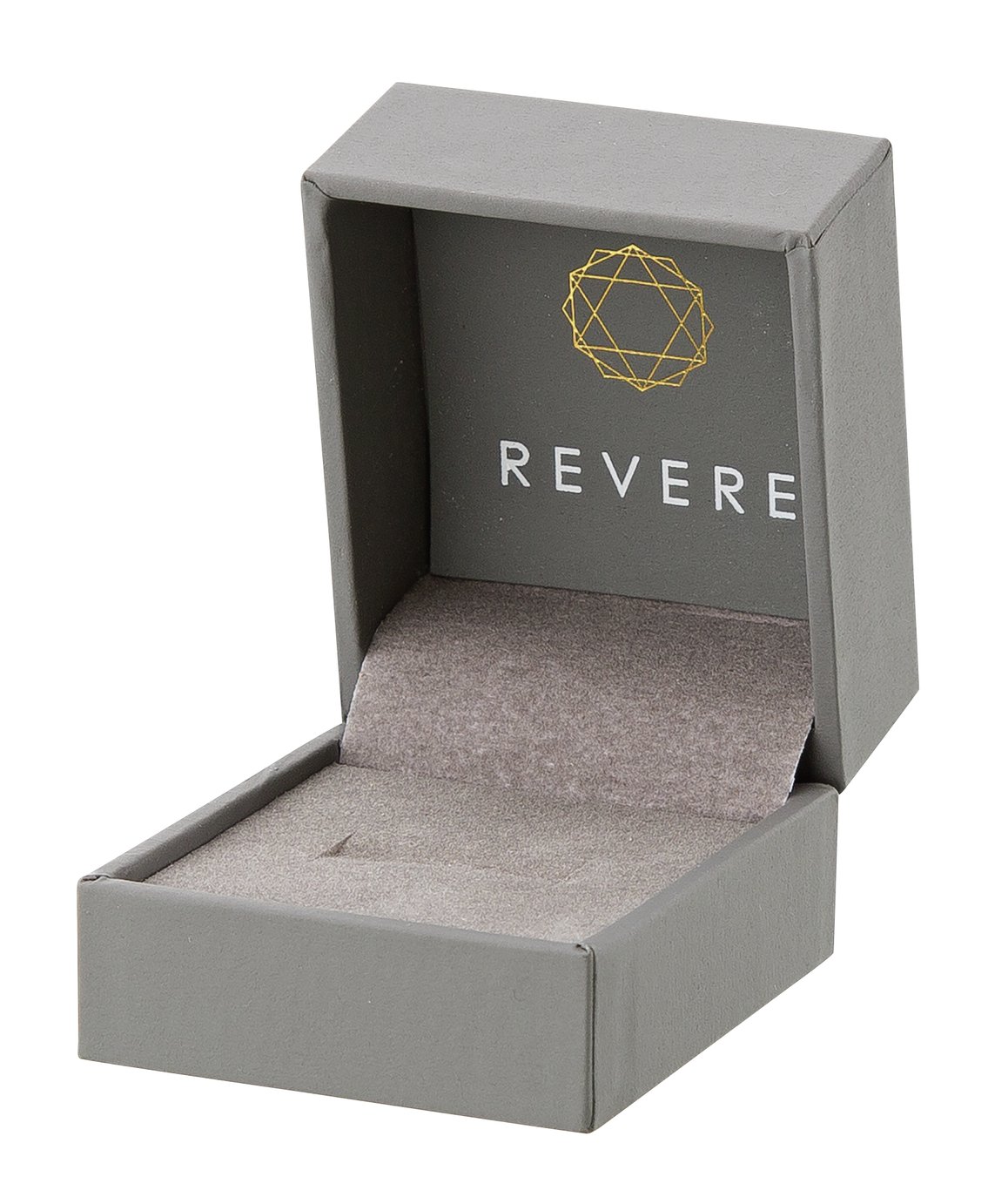 Revere Fairtrade 9ct White Gold D-Shape Wedding Ring - 6mm