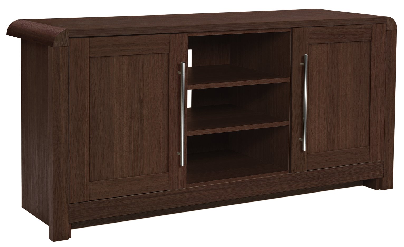 Argos Home Elford 2 Door Low Sideboard - Walnut Effect