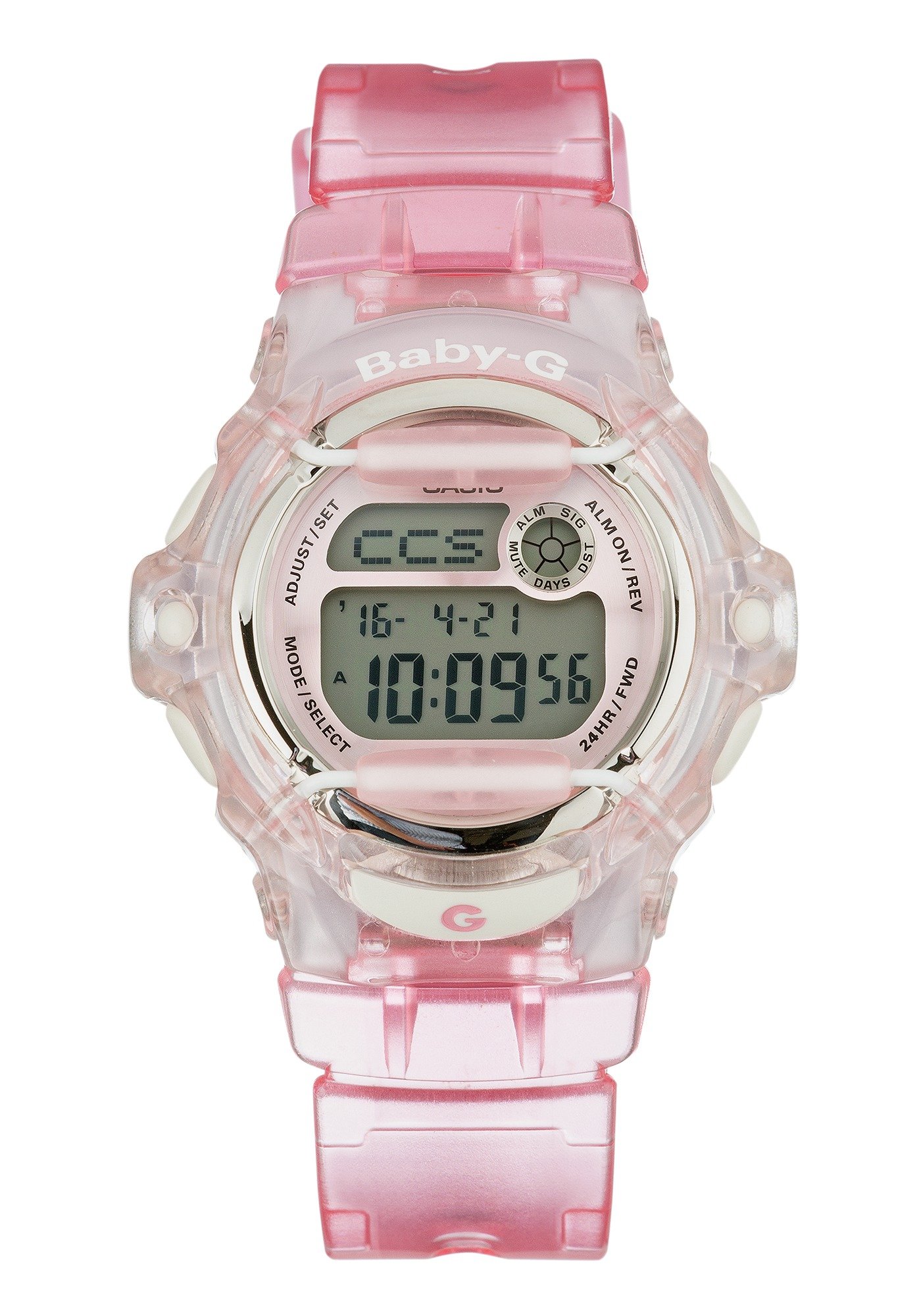 Casio Baby-G Pink Coloured Resin Strap Watch