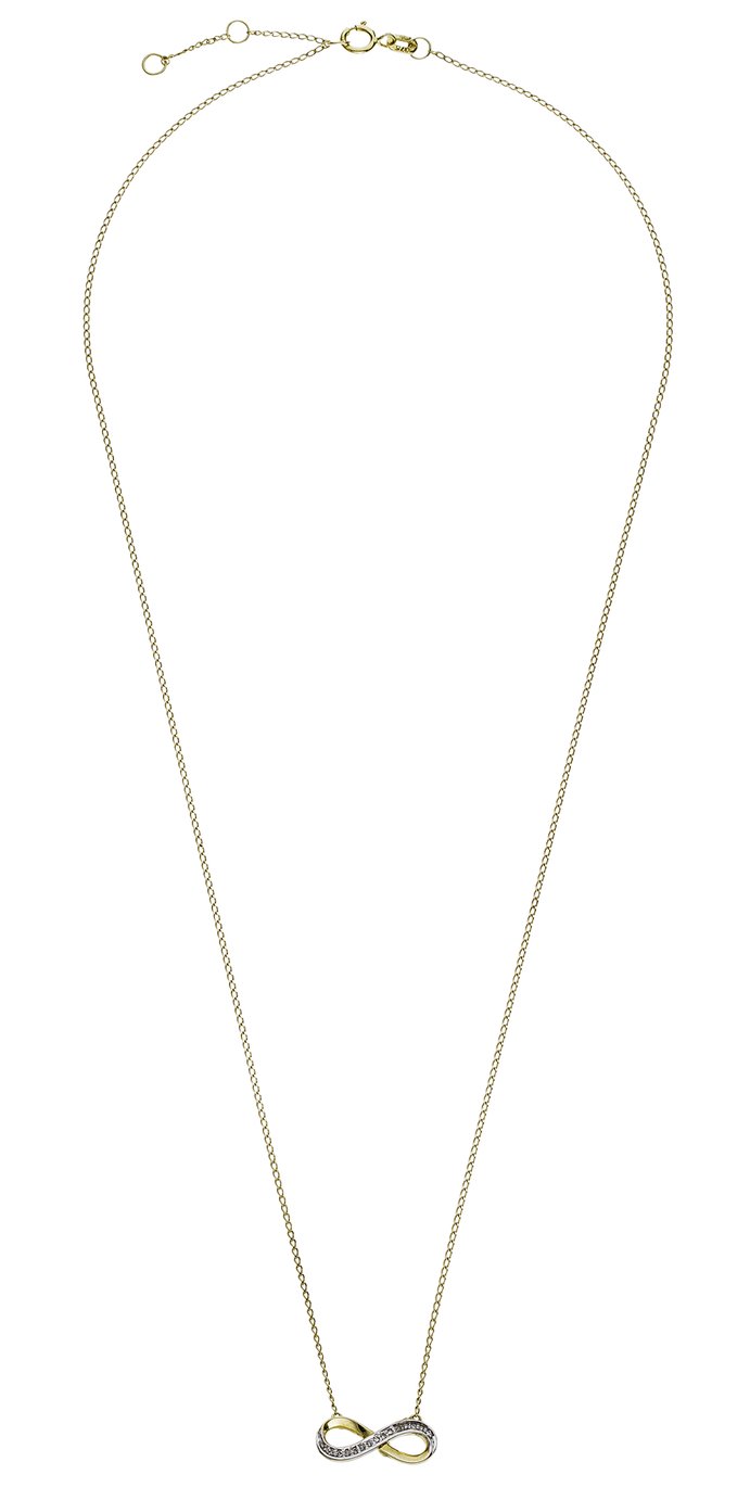 Revere 9ct Gold Diamond Accent Infinity 18 Inch Necklace Review