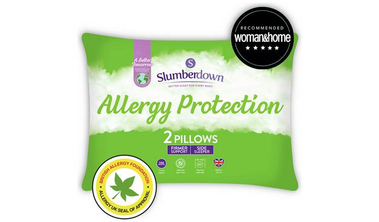 Slumberdown Allergy Protection Medium/ Firm Pillow - 2 Pack