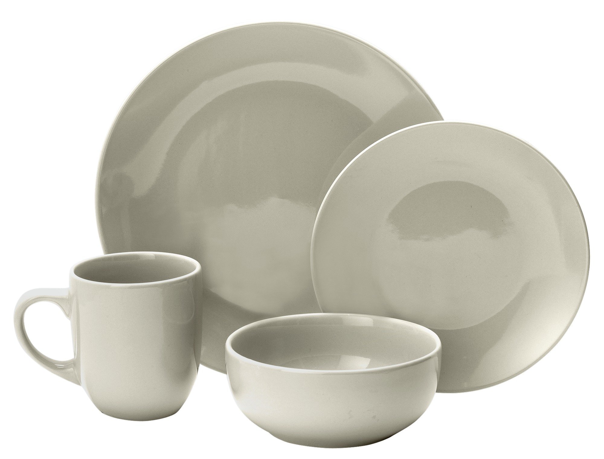 Argos Home Bosa 16 Piece Stoneware Dinner Set - Ash White