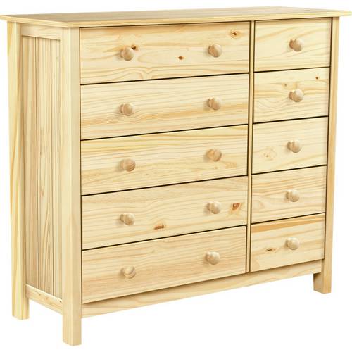 Buy Argos Home New Scandinavia 5+5 Drawer Chest - Pine ...