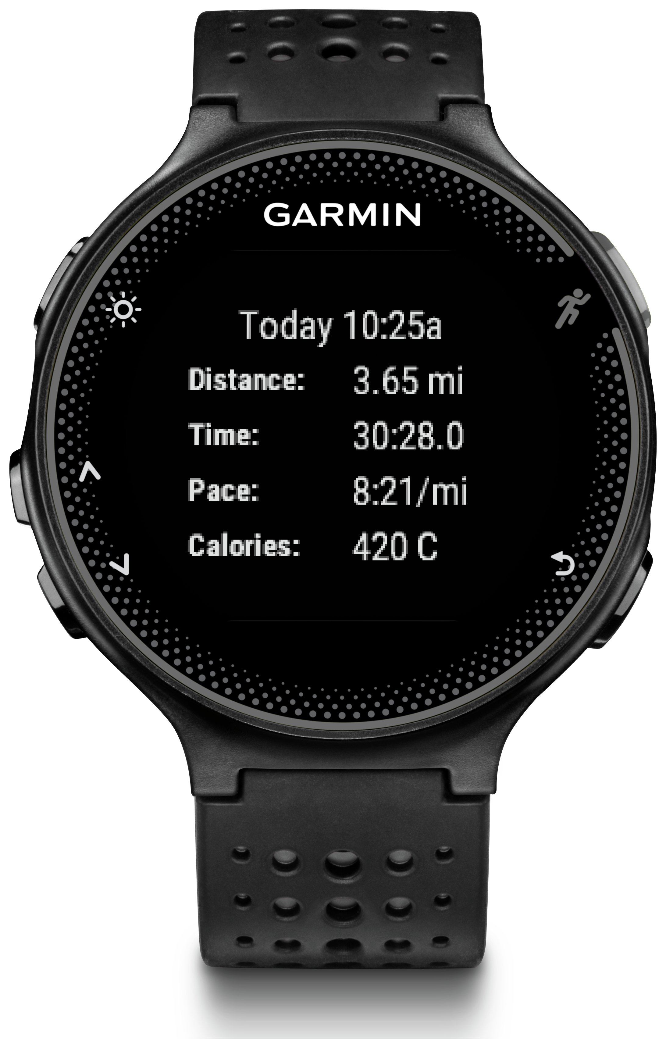 garmin forerunner 235 stuck on garmin screen