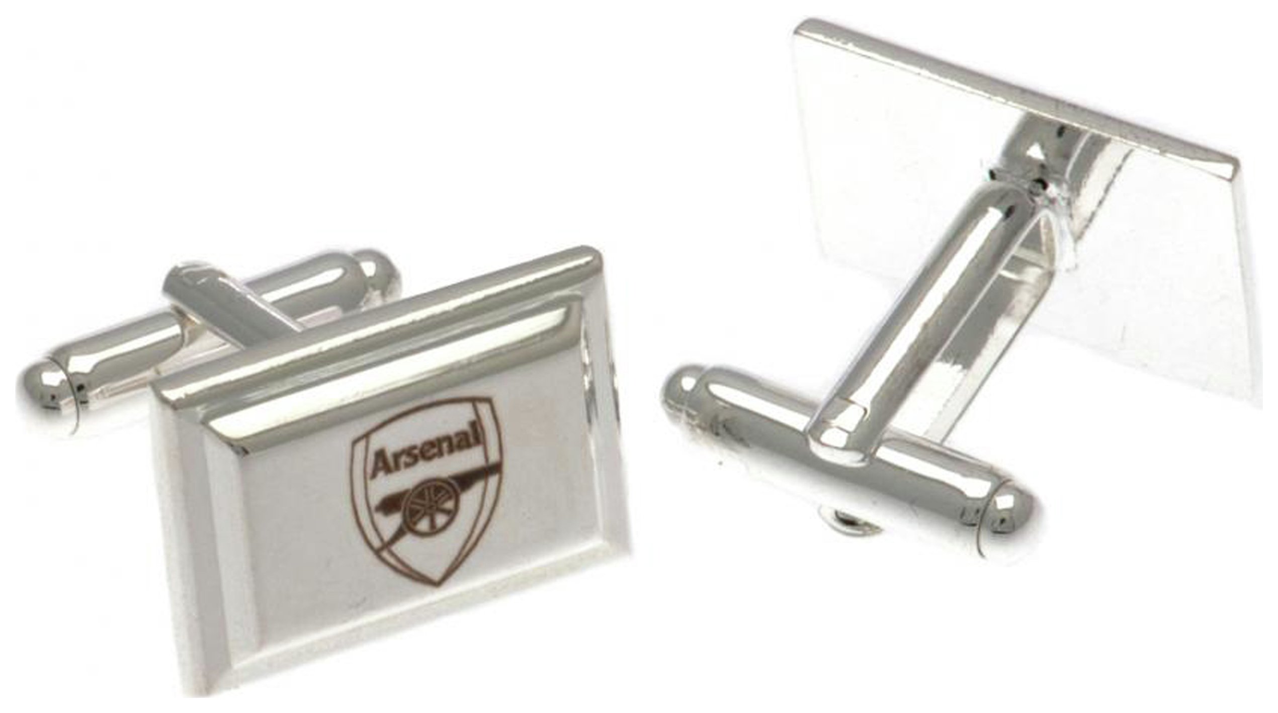 Silver Plated Arsenal Crest Cufflinks