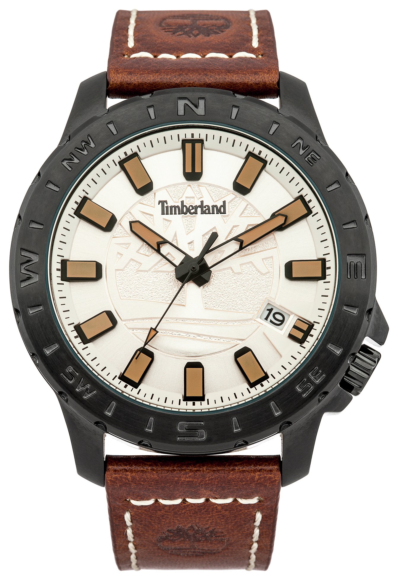 | Argos | Timberland Wayland Men's Brown Leather Strap Watch