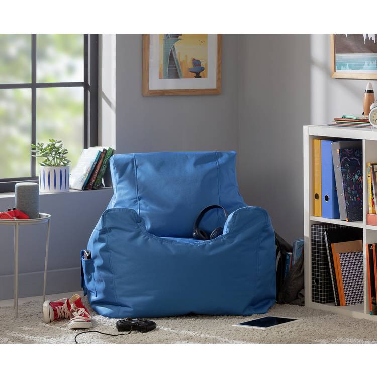 Kaikoo Large Blue Teenager Bean Bag Chair 0