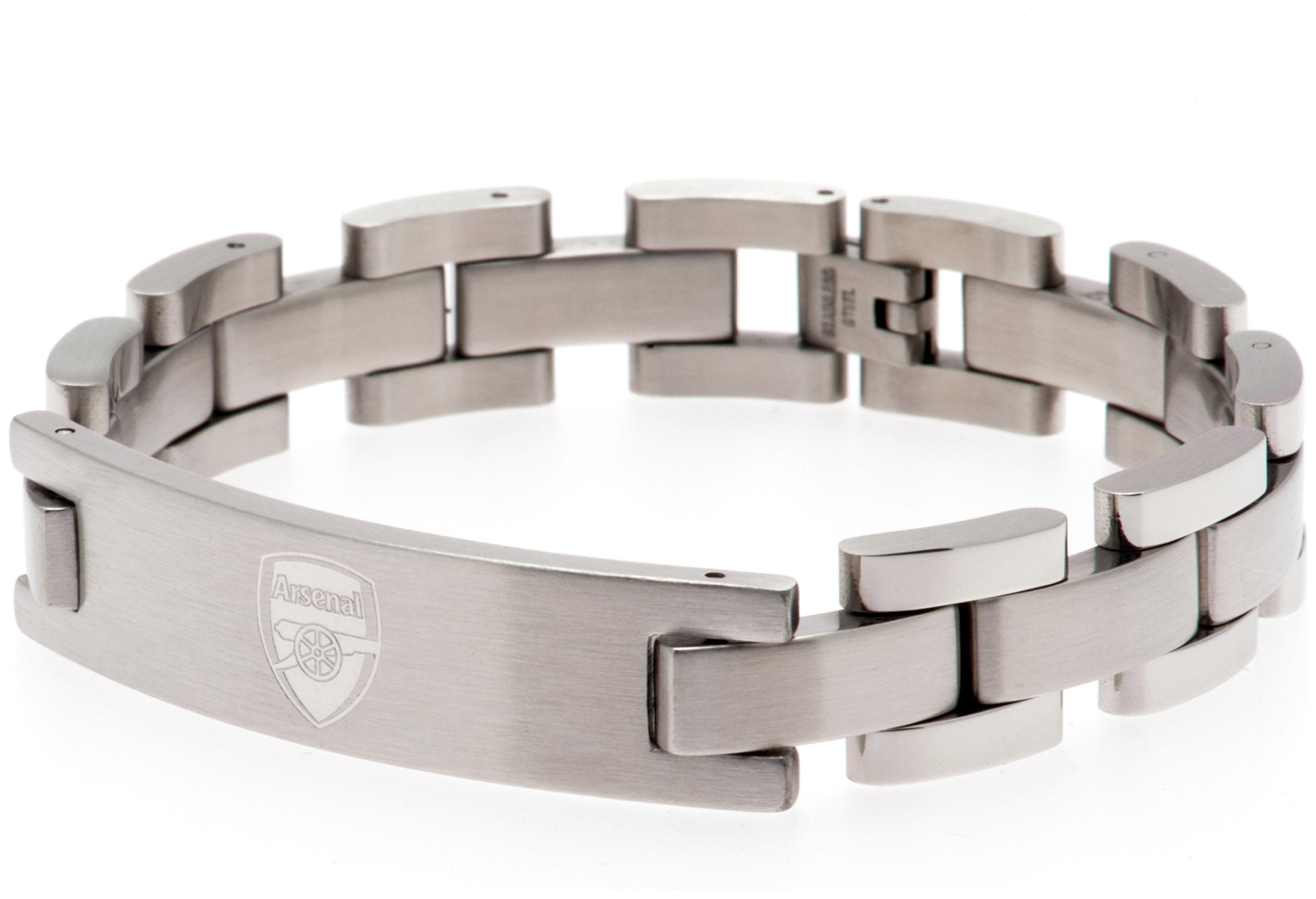 Stainless Steel Arsenal FC Crest Bracelet. Review