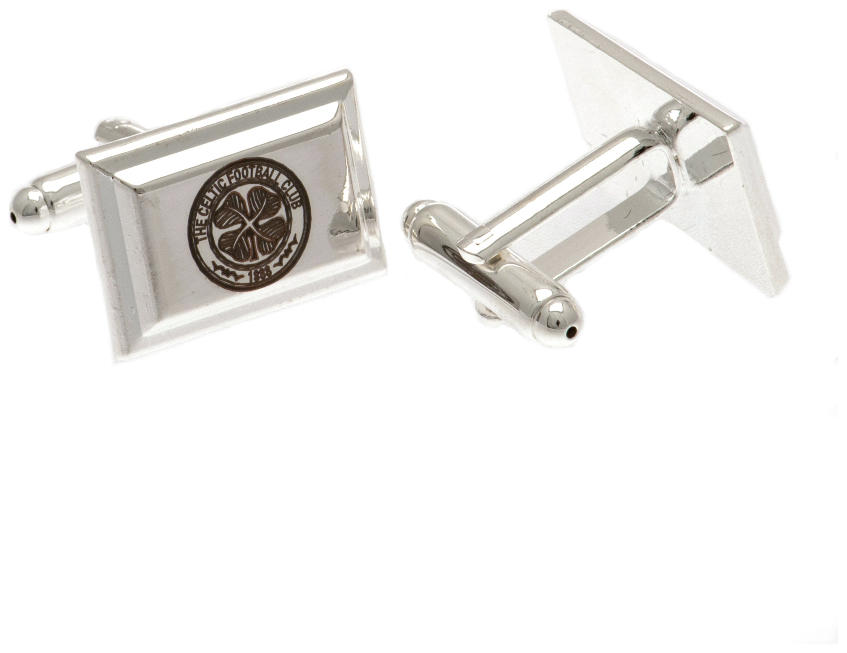 Silver Plated Celtic FC Crest Cufflinks. Review