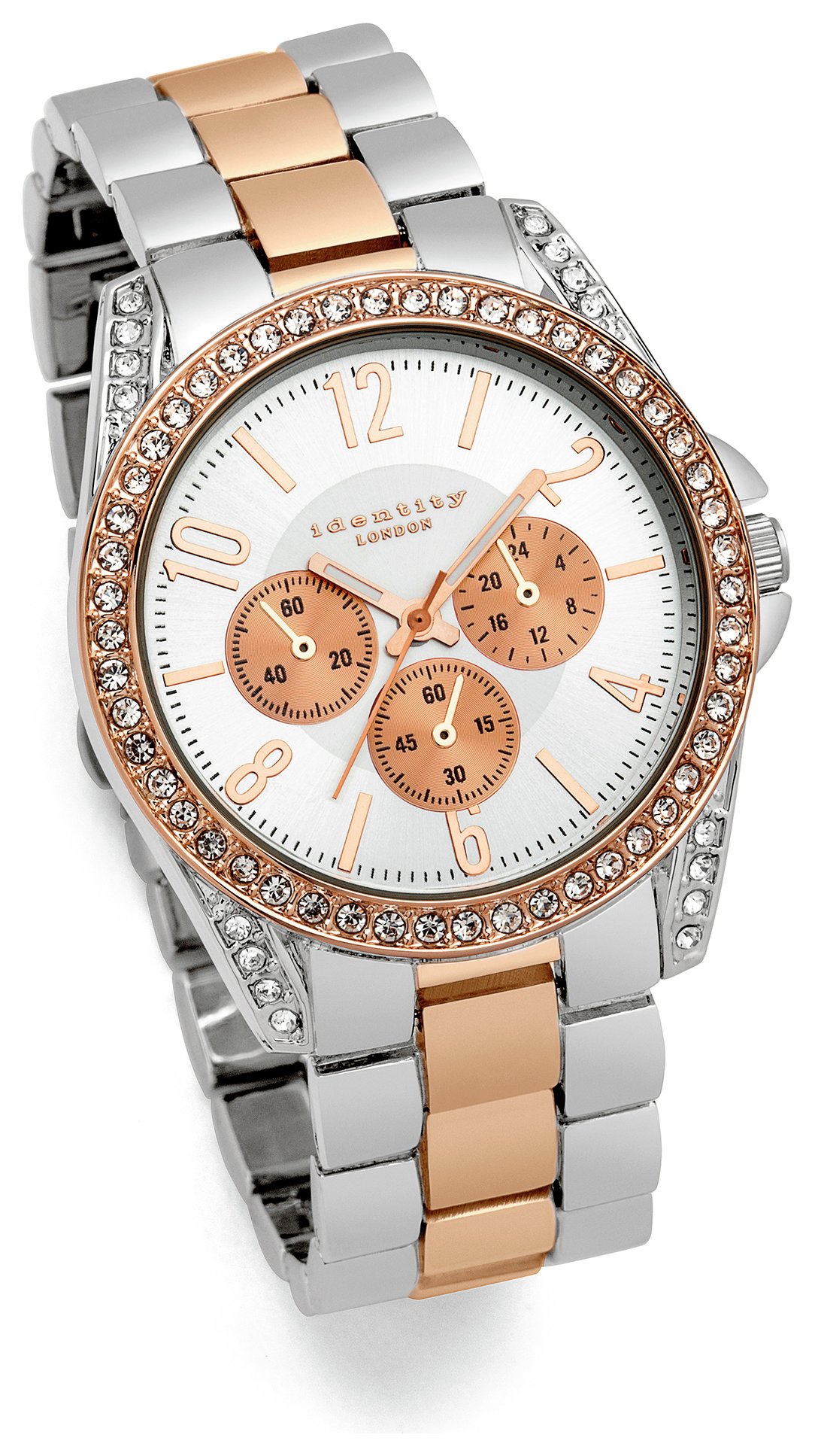 Identity London Ladies Two Tone Rose Stone Set Watch Review