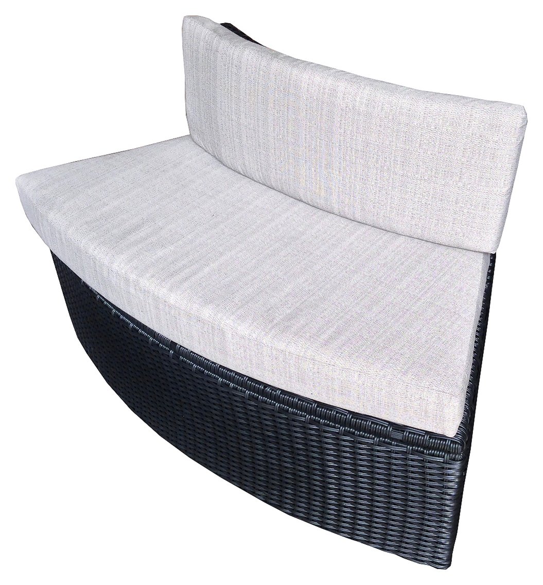 Canadian Spa Company Rattan Love Seat with Cushion