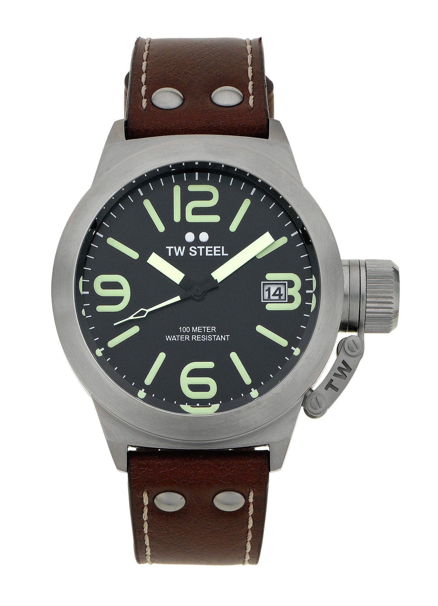 TW Steel Men's Canteen TWCS21 Brushed Steel Strap Watch (5446229
