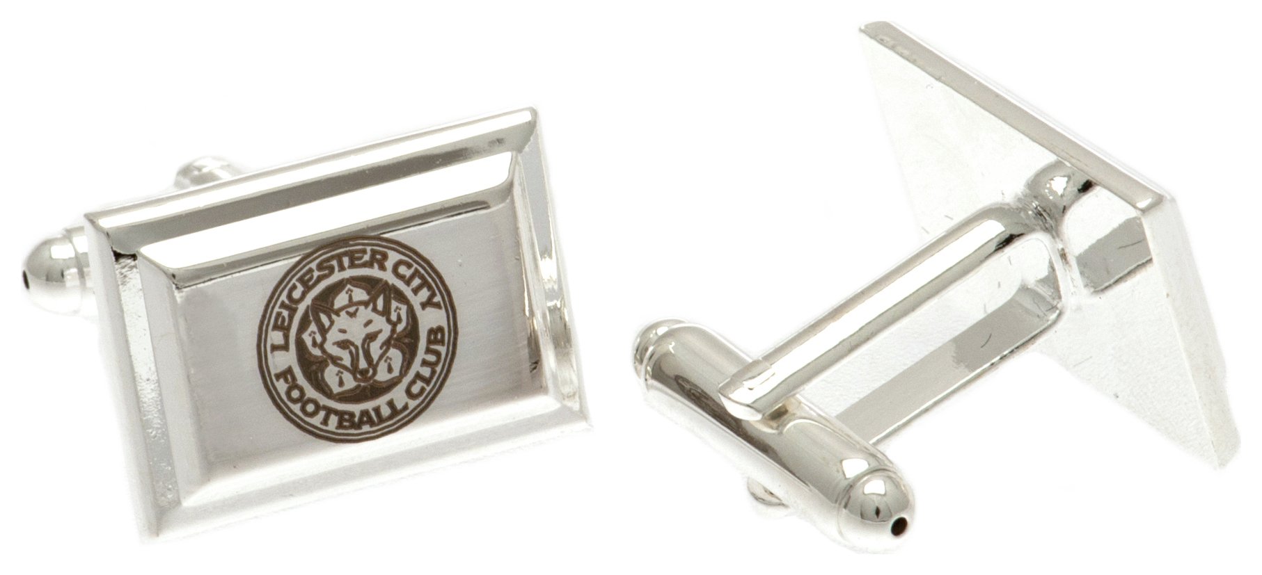 Silver Plated Leicester City Crest Cufflinks