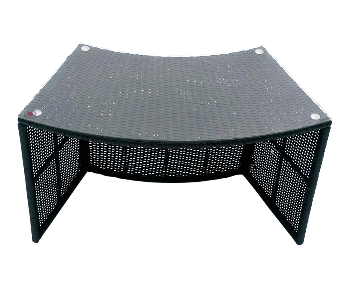 Canadian Spa Company Rattan Bar With Glass Top