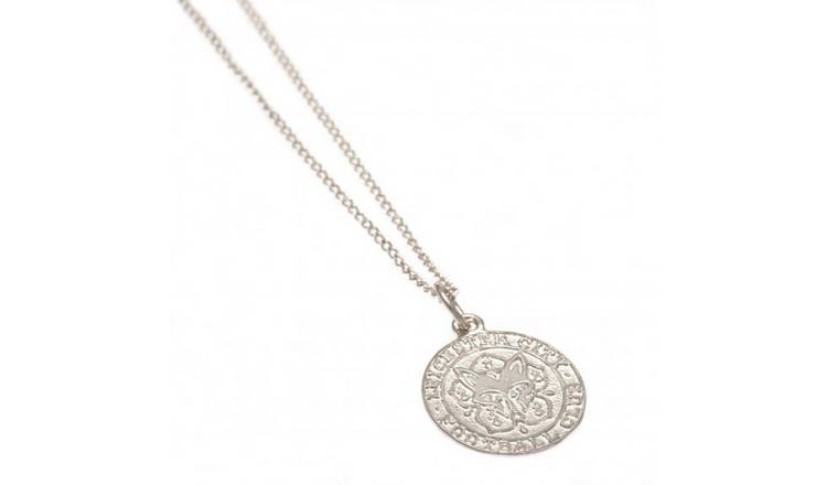 Sterling Silver Leicester City Crest Pendant Necklace