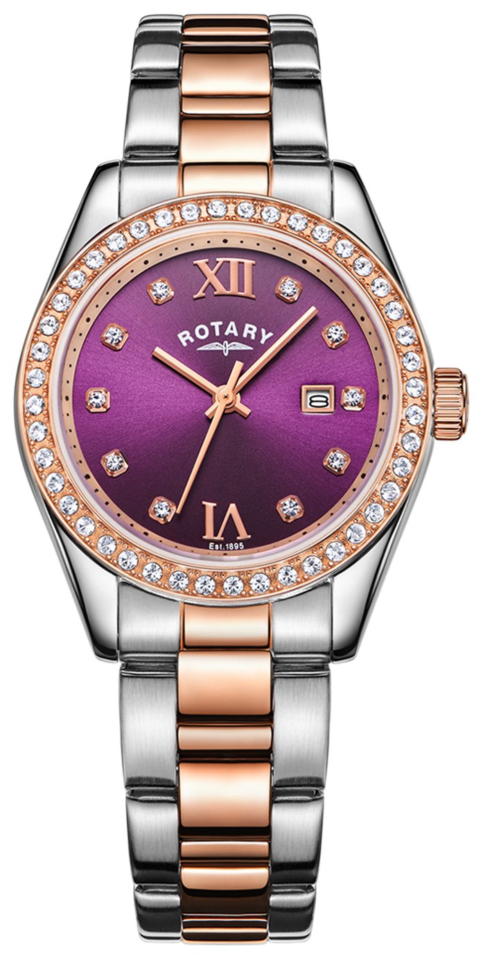 Rotary Ladies' Two Tone Rose Gold Plated Bracelet Watch review