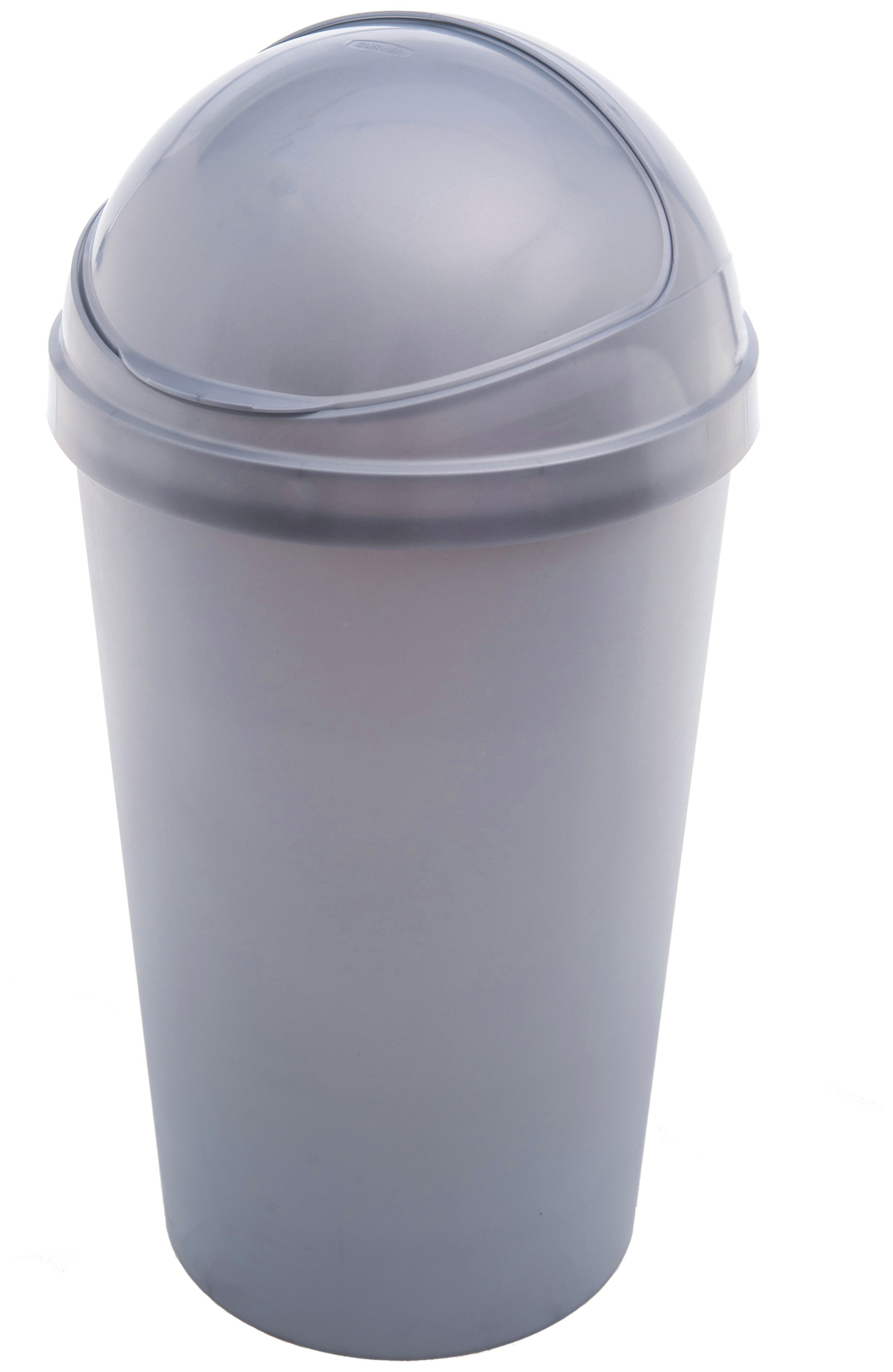Argos Home Curver 50 Litre Bullet Kitchen Bin Silver (5449226