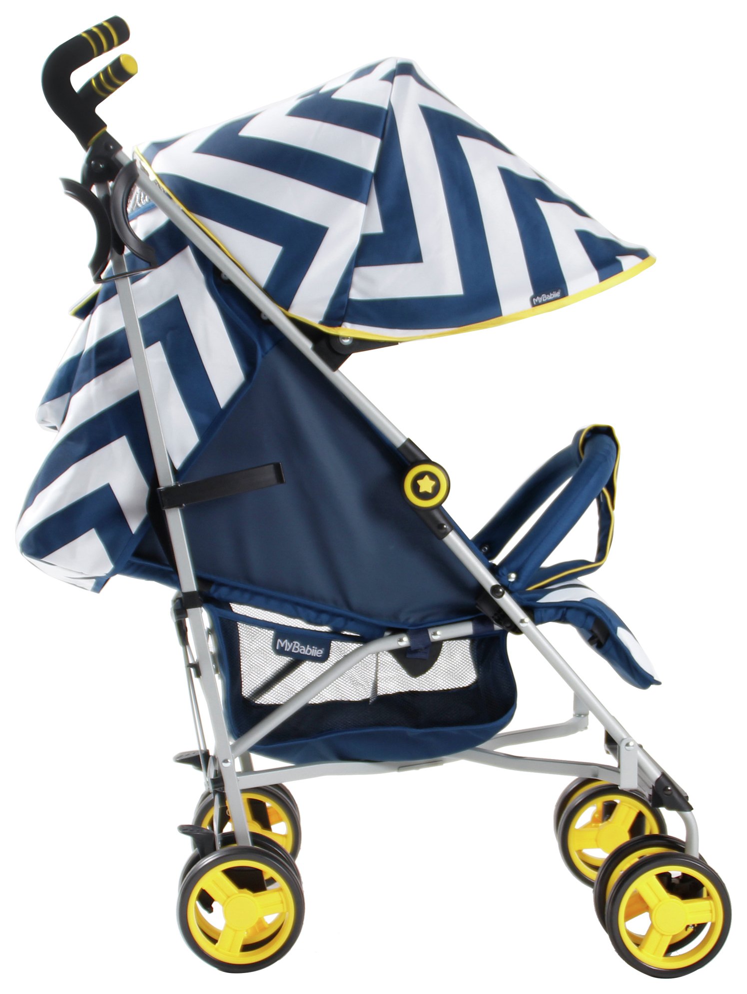 my babiie mb02 blue chevron stroller