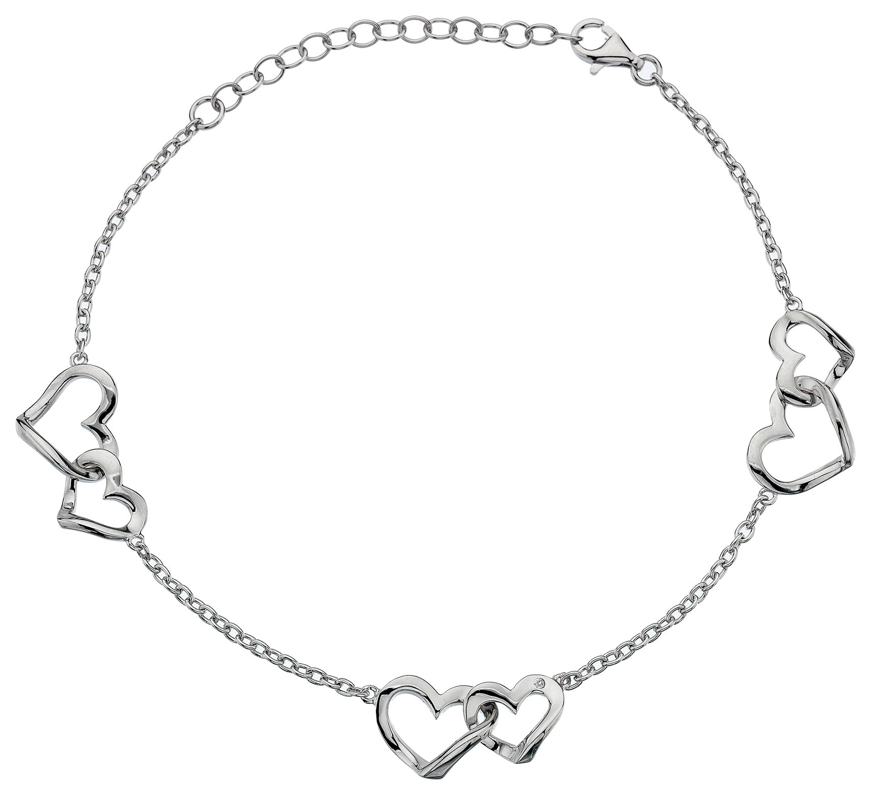 Accents by Hot Diamonds Sterling Silver Open Hearts Bracelet Review