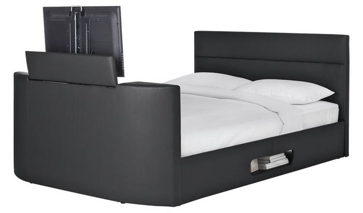 Habitat Gemini Double TV Bed Frame - Black