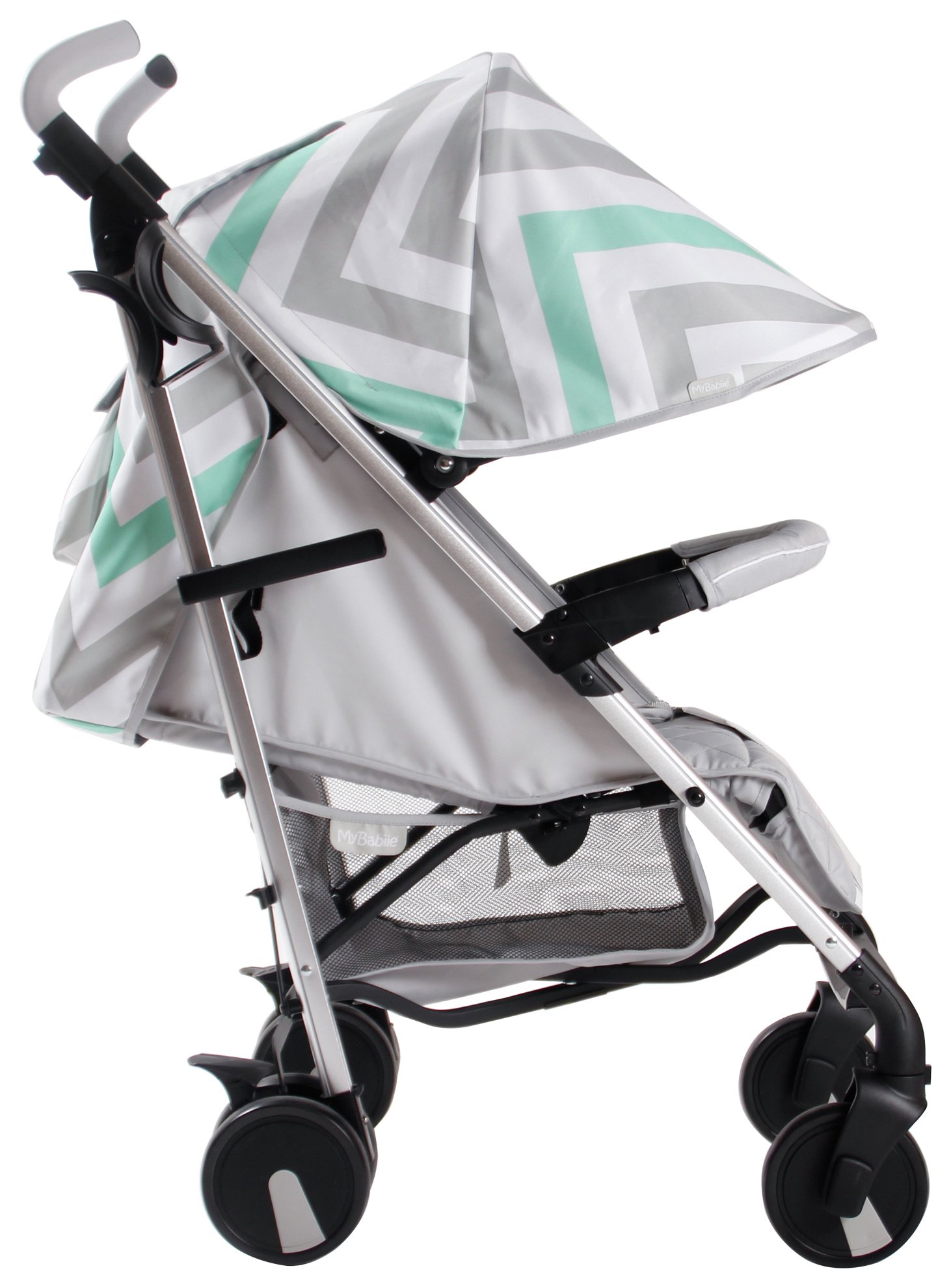 my babiie gold chevron stroller