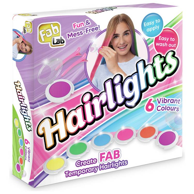 FabLab Hairlights Kids Colour Hair Chalks Kit 0