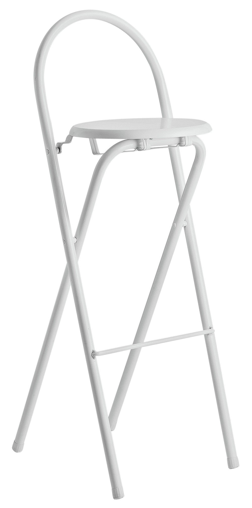 White folding bar discount stool