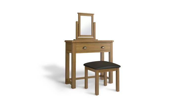 Buy Argos Home Kent 1drw Dressing Table Stool Mirror Oak Dressing Tables Argos