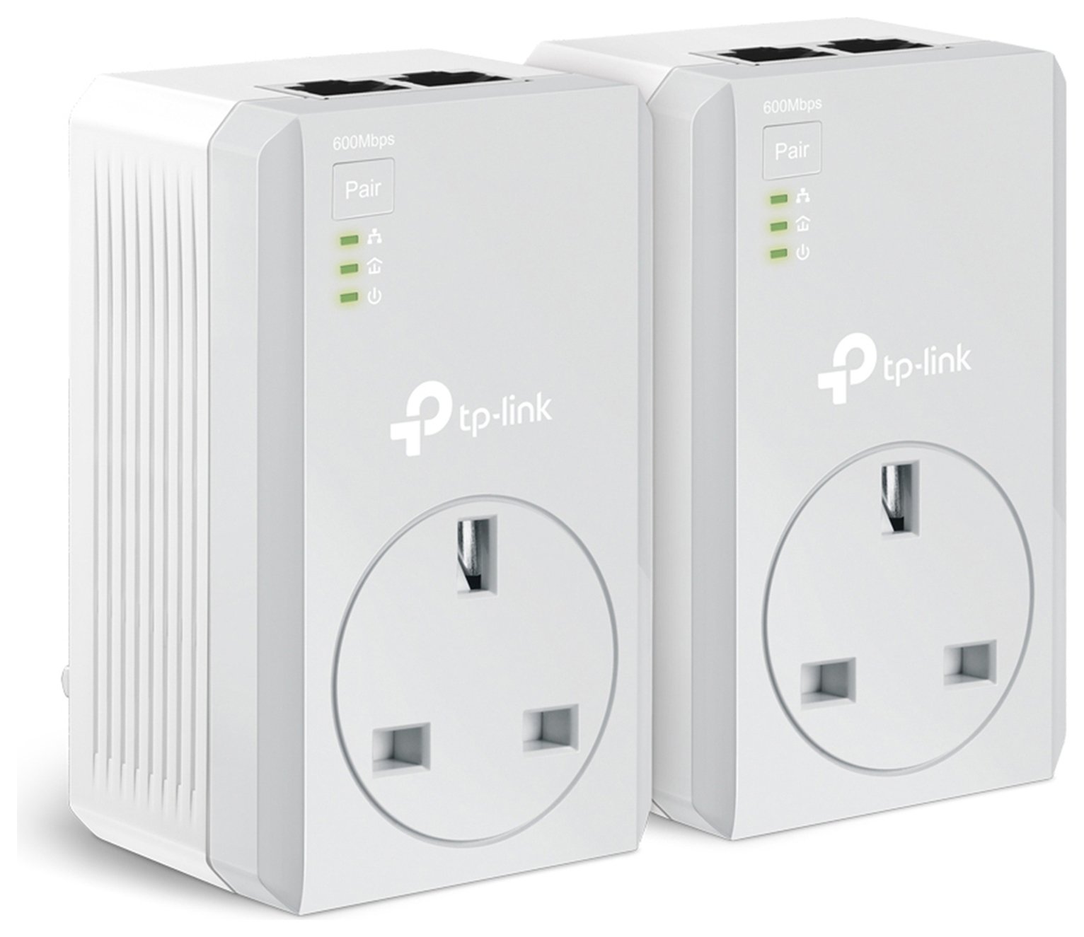 TP-LINK 600Mbps Pass through Powerline Adapter Kit
