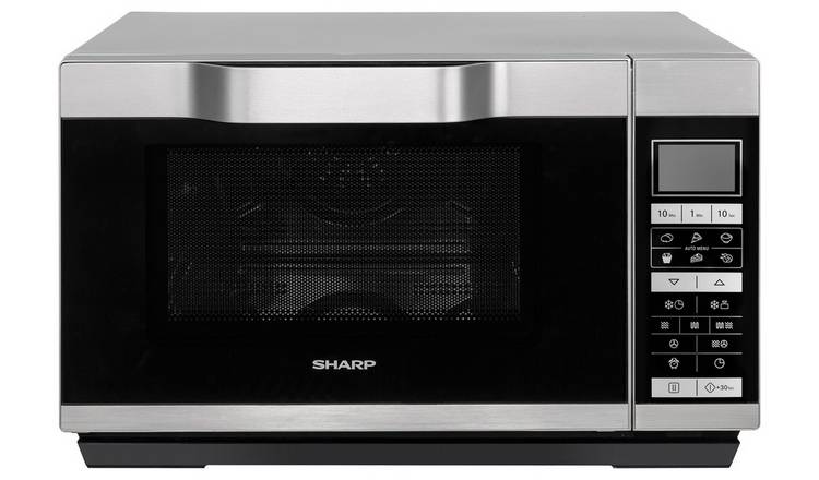 Sharp 900W Combination Flatbed Microwave R861 - Silver