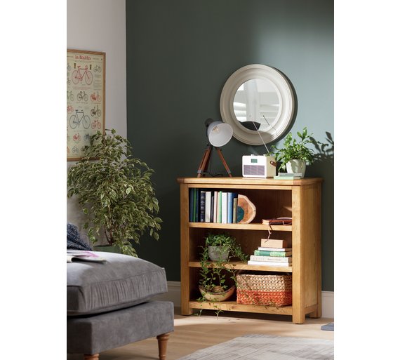 Buy Heart of House Kent 3 Shelf Small Oak Bookcase - Oak Veneer at ...