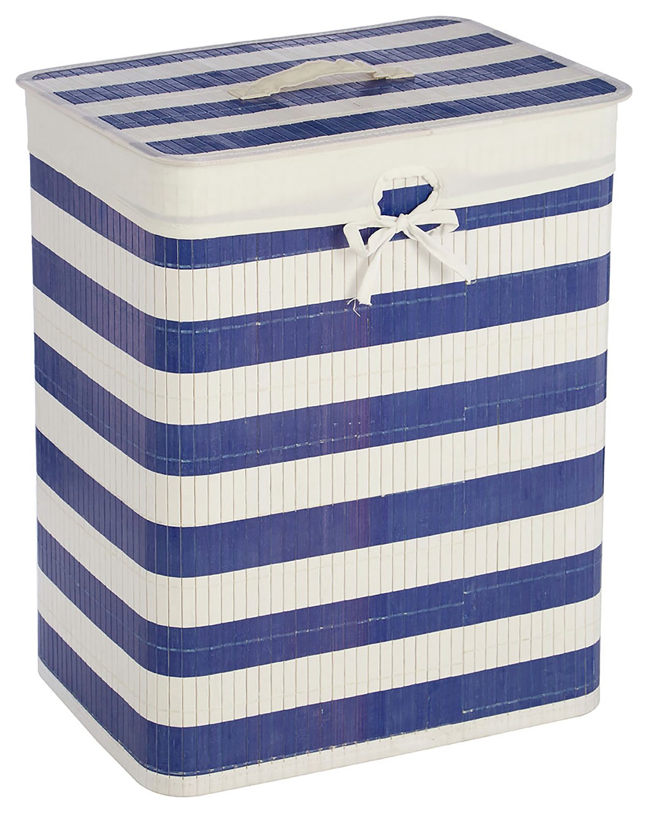 Premier Housewares Kankyo Bamboo Laundry Hamper - Nautical. Review