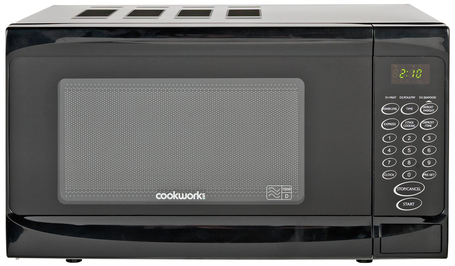 Cookworks 700W Standard Microwave EM717CKL - Black