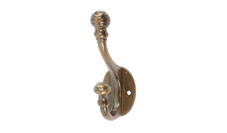 Hammer & Tongs Ball End Hat & Coat Hook - Brass