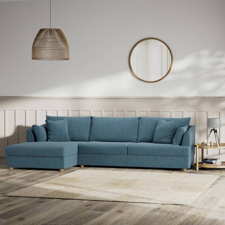 Habitat Holmfirth Left Hand Corner Sofa - Blue 0